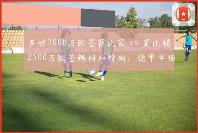 多特3000万欧签萨比策 vs 莱比锡2500万欧签鲍姆加特纳，德甲中场洗牌谁赢？